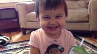 Baby Spitting Water, Cracking Herself Up