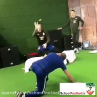 تمرین تکنیک سرعت و قدرت تصمیم گیری برای دروازه بانها با توپ پینگ پونگ