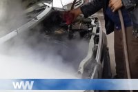 موتورشویی با دستگاه بخار فوری مینی استیم سری B80 صنایع دما بخار مشهد