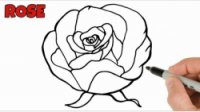 آموزش نقاشی به کودکان : نقاشی گل رز