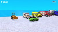ماشین بازی - کارتون ماشین های بزرگ و سنگین - عبور از موانع