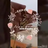 گردنبند با آویز طرح گیتار استیل نگین دار erosshop.ir