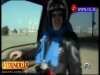 رانندگی جالب با لاستیک های مربعی در آمریکا-مجله ویترینو