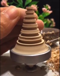 آموزش ساخت گلدان ریز با سفال :(