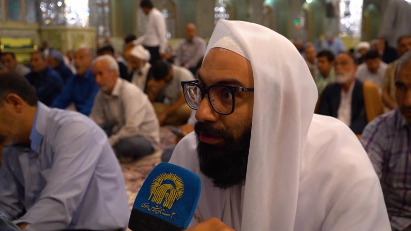 اقامه نماز عید قربان در حرم مطهر رضوی