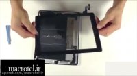 آموزش تعویض تاچ وال سی دی ipad 2 - ماکروتل