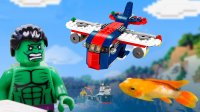 ماشین بازی کودکانه شهر لگوها : ساخت هواپیما و زیردریایی