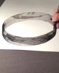 نقاشی محشر و حیرت انگیز بدون برداشتن قلم از روی کاغذ