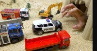 ماشین بازی کودکانه پلیس و نجات ماشین های سنگین از دست داخل غار