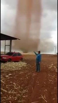 ابر گردباد دیروز در جاگوئیپتا برزیل