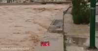 شروع سیل در لرستان/ هم اکنون خرم آباد