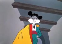 " باگز بانی " در مسابقه گاو بازی