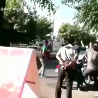 کتک زدن راننده موتور متخلف