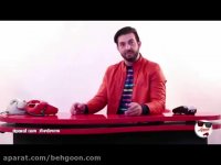 شوخی مجری طنز با کریم باقری