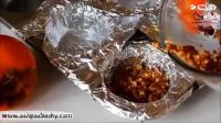 طرز تهیه دسر خرمالو و انار
