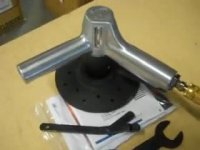 Ingersoll Rand 2 Handle Pneumatic Disc Grinder/Buffer/Sander Stu