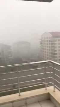 مه گرفتگی شدید پس از سیل در آنکارا !