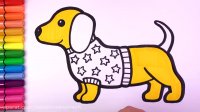 آموزش نقاشی به کودکان - نقاشی سگ