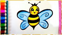 نقاشی زنبور کودکانه + نقاشی پروانه کودکانه