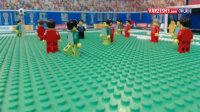 شبیه سازی بازی روسیه - پرتغال با لگو