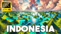 سفری شگفت انگیز در طبیعت اندونزی با موسیقی آرامش بخش