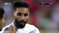 زخمی شدن صورت بازیکن الجزیره امارات