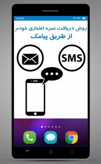 4. روش دریافت نمره اعتباری شخص از طریق پیامک