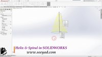 طراحی انواع فنر و مارپیچ در سالیدورکس solidworks