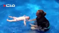 شنای دیدنی نوزاد 7 ماهه