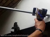 چاپ جت پرینتر دستی  سپند افزار  مدل 805 روی شیشه