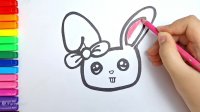 نقاشی خرگوش || آموزش نقاشی خرگوش زیبا برای کودکان || نقاشی کودکانه خرگوش