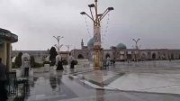بارش باران شدید تابستانی در حرم امام رضا(ع)