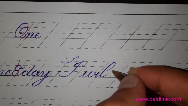 آموزش خوشنویسی انگلیسی