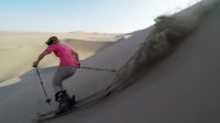 صحنه های خیره کننده از اسکی در تپه های شن و ماسه