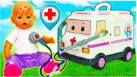 کارتون نی نی کوچولو دخترانه - دکتر بازی و ماشین آمبولانس