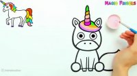 آموزش نقاشی کودکان | کلیپ نقاشی کودک آموزش کشیدن اسب تک شاخ