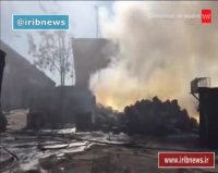 آتش سوزی در یک کارخانه صنعتی در پایتخت اسپانیا