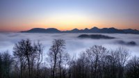Sea of Fog Sunset - Froburg, Trimbach, Switzerland [TIME-LAPSE]