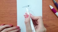 Draw Stork Easy(Step by Step)آموزش نقاشی لک لک ساده