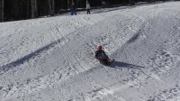 Snow sliding at Sunrise Mountain, AZ