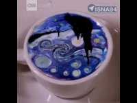 "هنر خامه" روی فنجان های قهوه