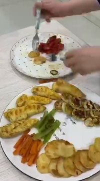 آموزش خوراک مرغ و سبزیجات با نگار جماعتی