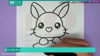 آموزش ساده نقاشی | کشیدن نقاشی | نقاشی برای کودکان ( نقاشی خرگوش )