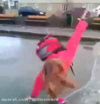 حادثه عجیب و خطرناک برای دختر بیچاره!