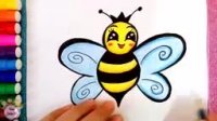 نقاشی زنبور کودکانه + نقاشی پروانه کودکانه