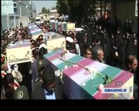 ورود پیکر مطهر 6 شهید گمنام به کرمان