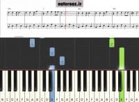 نت پیانو هیچ از رضا بهرام