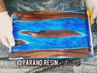 سینی چوب و رزین طرح رود