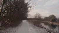 Hyperlapse Bike ride in snow