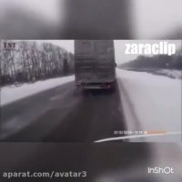 حوادث خطرناک تصادف با ماشین های سنگین کامیون